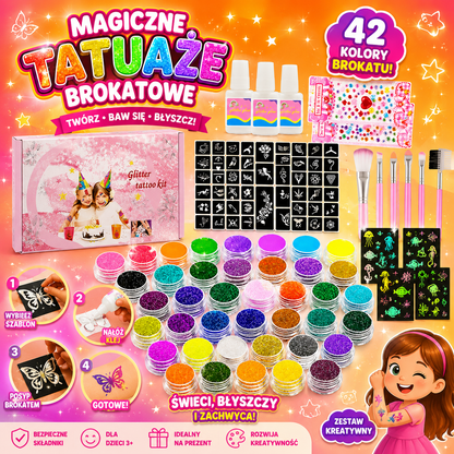 Magiczne Tatuaże Brokatowe ✨